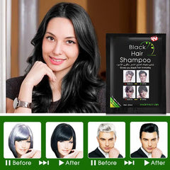 YUOLITA hair dye shampoo application on hair highlights quick color.