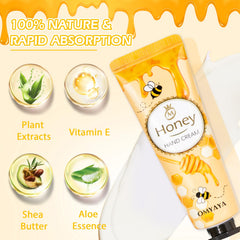 YUEONEWIN hand cream with shea butter ingredients for deep hydration without greasiness