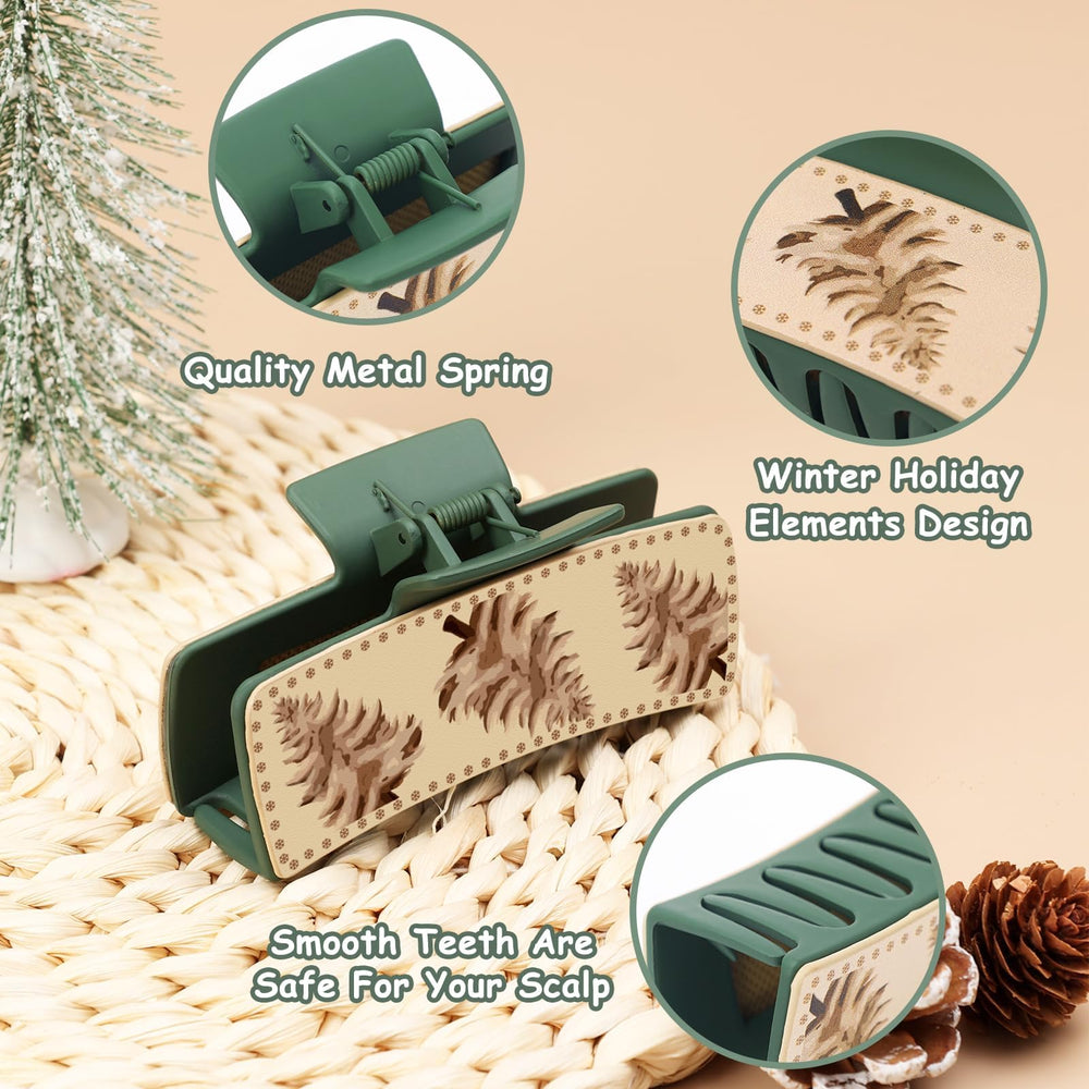 Yussti candy cane clip brightens hairstyles with seasonal charm