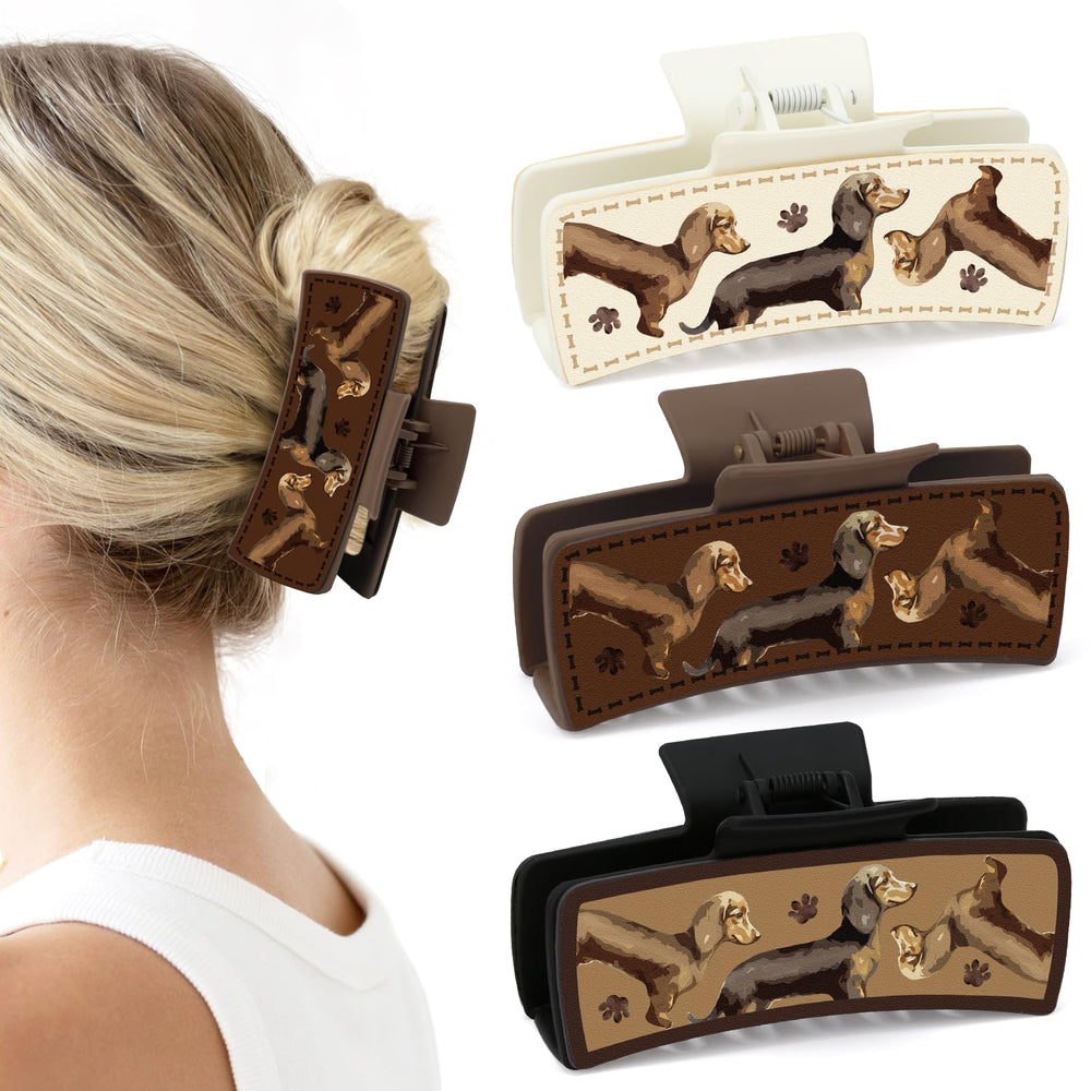 Yussti Dachshund Clips Set for versatile everyday wear with secure hold