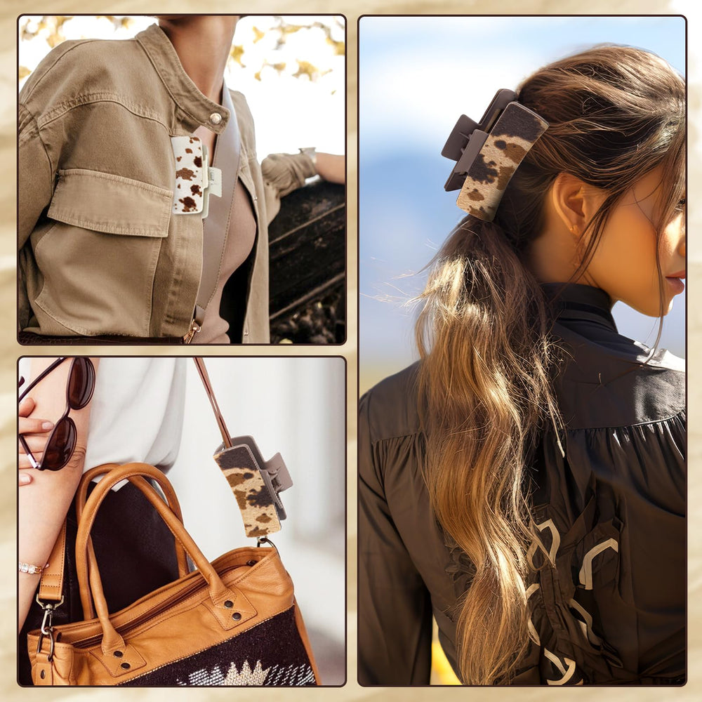 Yussti Western hair clips half-up style for versatile everyday looks