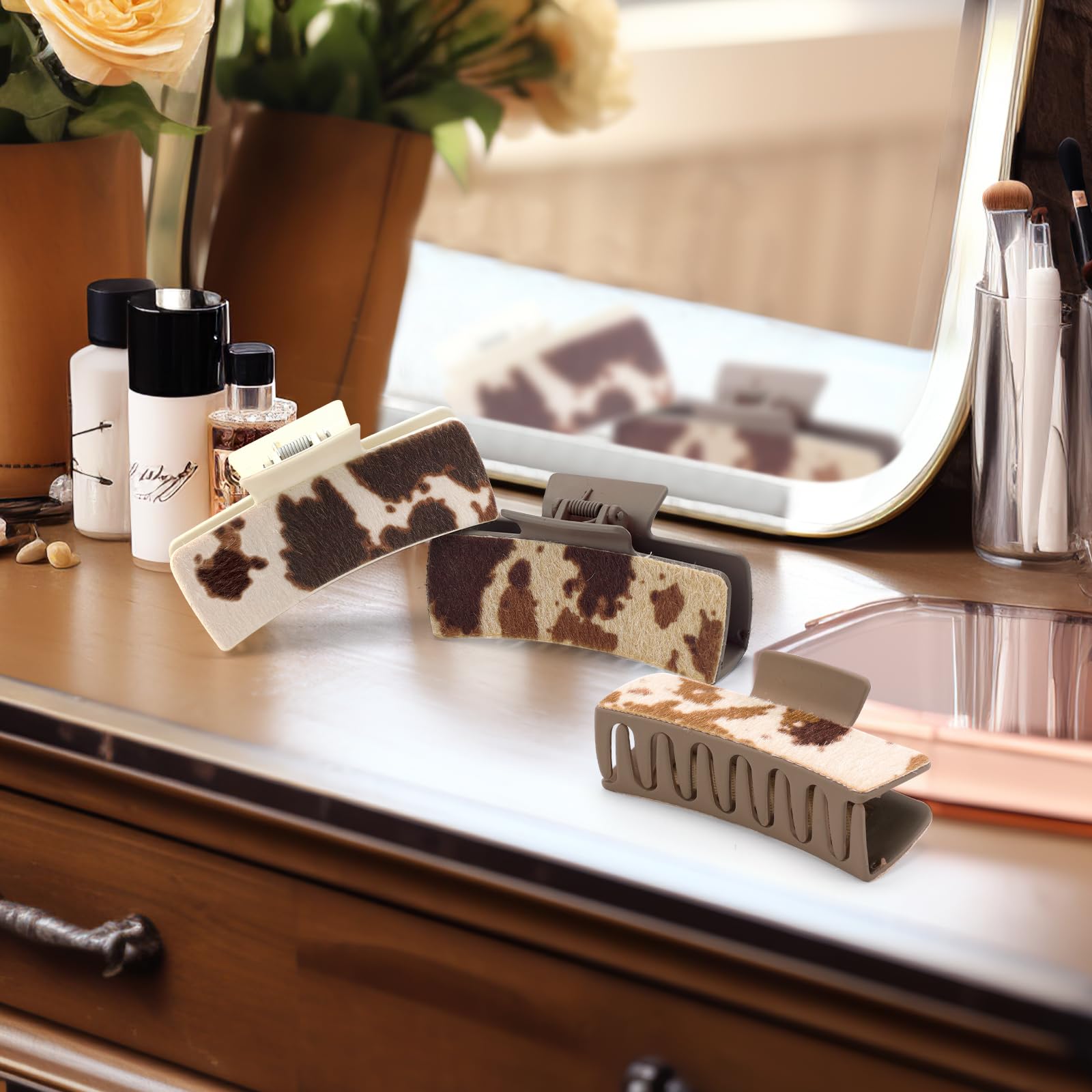 Yussti Western hair clips with metal spring provide strong hold for all-day style