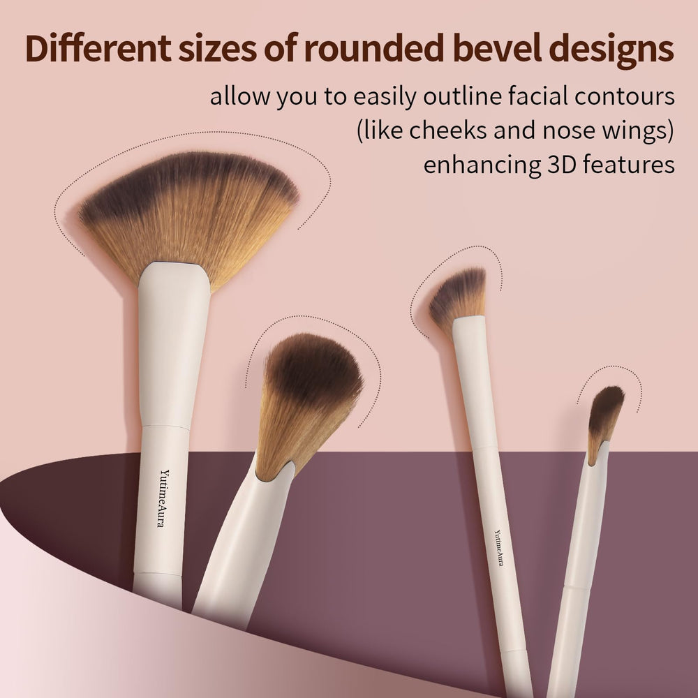 YutimeAura concealer brush for precise coverage and seamless edge blending.
