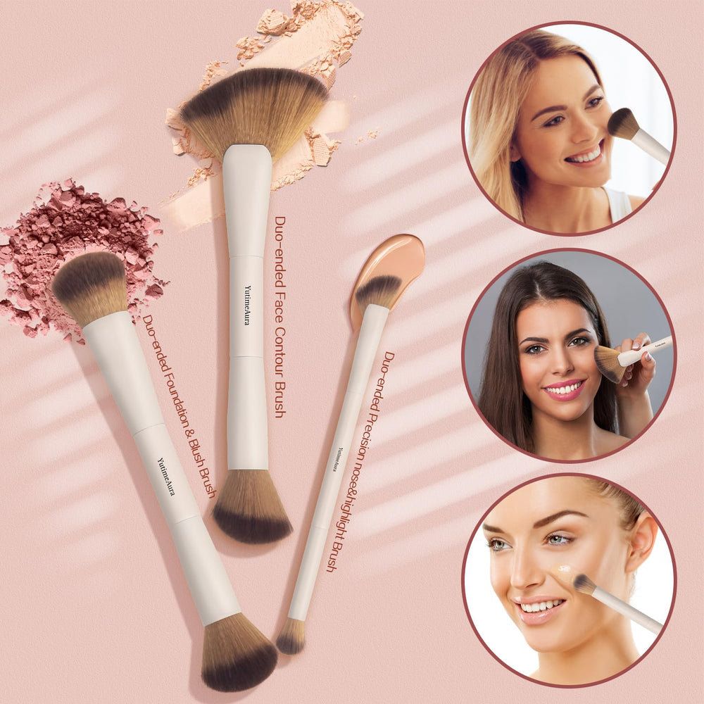 YutimeAura contour brush delivers precise sculpting with soft, dense bristles.