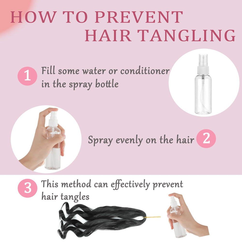 YUUYEE hair care tip: mist with water to maintain curl and reduce tangles.