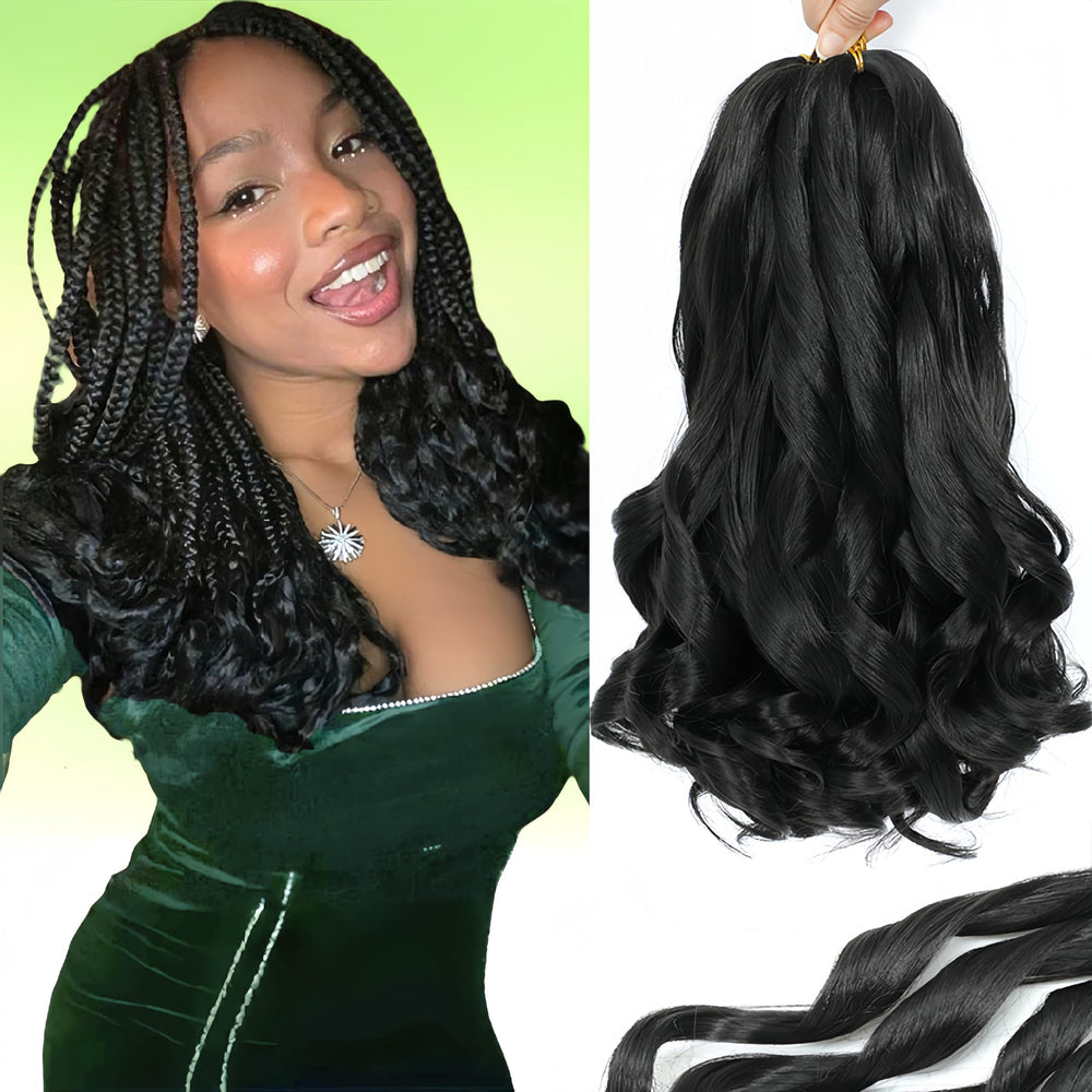 YUUYEE French Curl Braiding Hair pack setup shows organized bundles for quick prep.