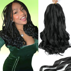 YUUYEE French Curl Braiding Hair pack setup shows organized bundles for quick prep.