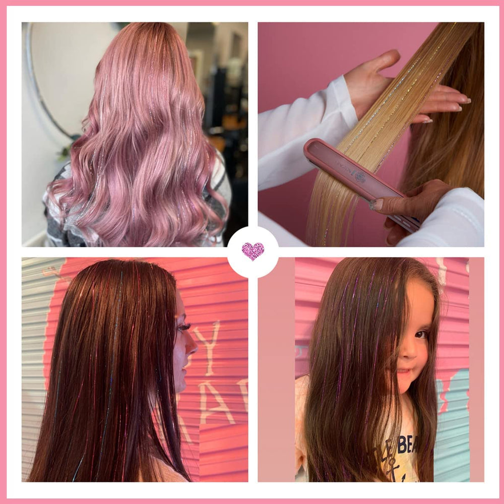 YUUYEE hair tinsel kit ideal for birthdays and holiday looks.
