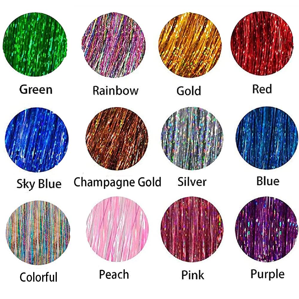 YUUYEE hair tinsel kit silicone rings provide gentle, durable links.