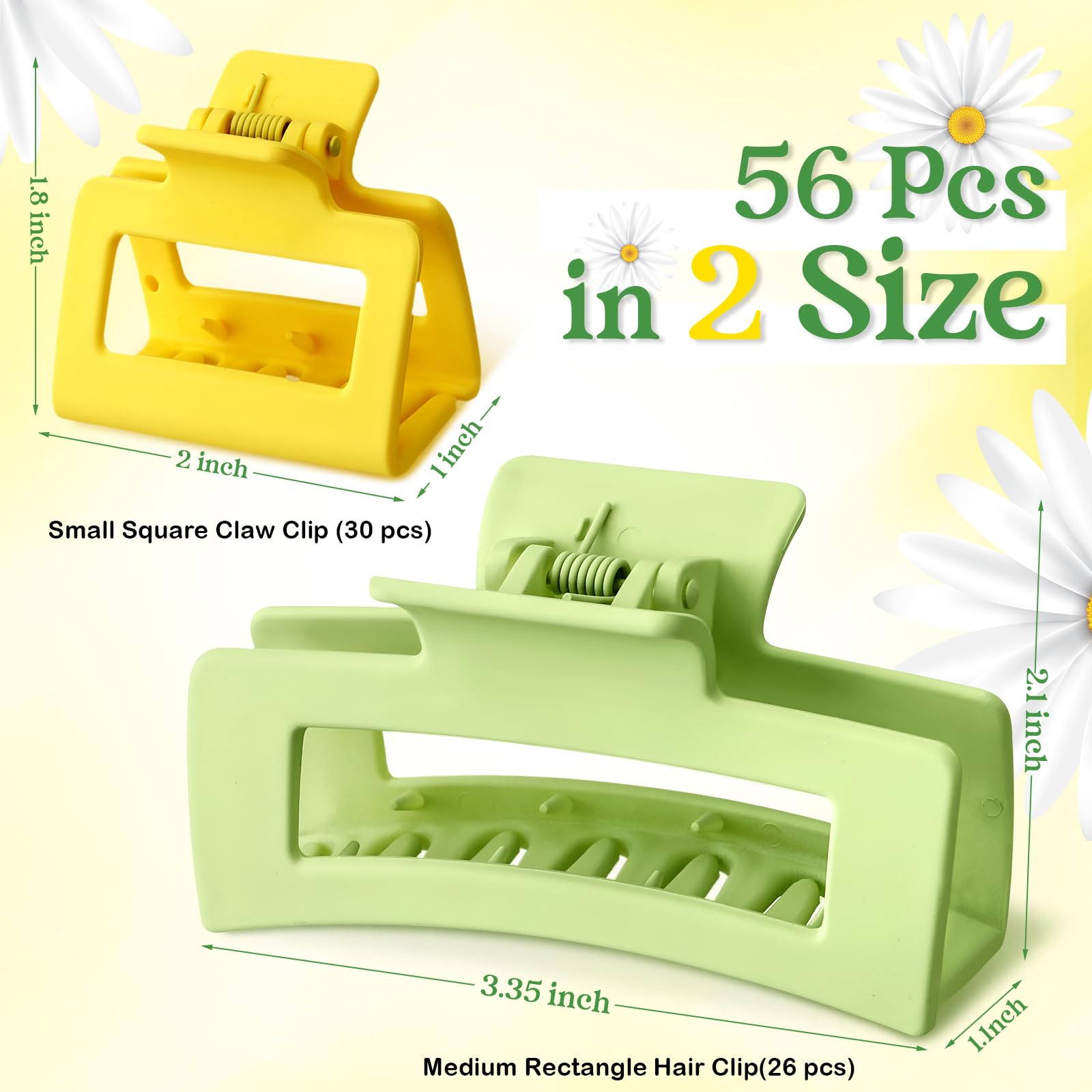 Yuxung two-size clips support secure styling for thick and thin hair.