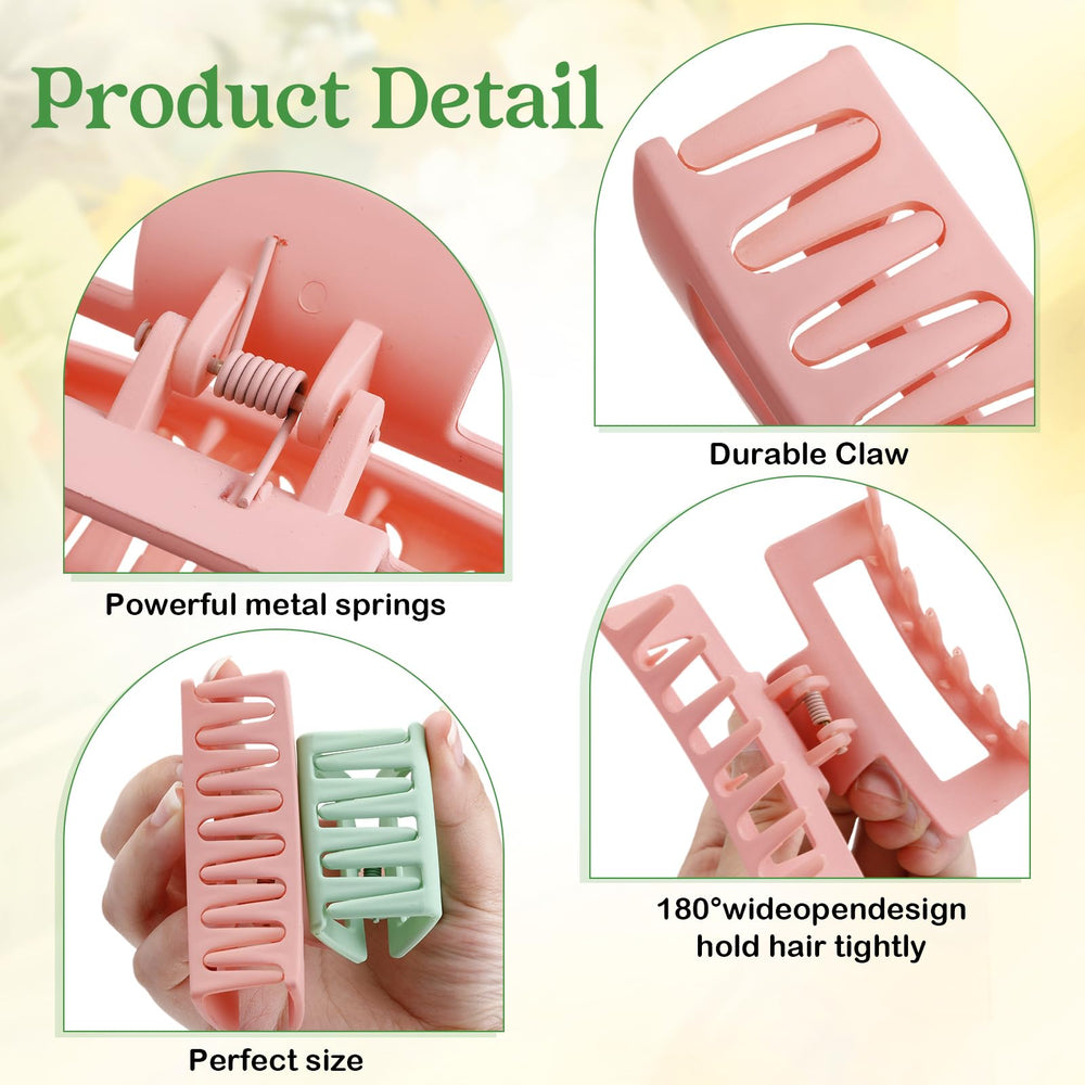 Yuxung square teeth design keeps hair in place without scalp irritation.