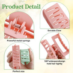 Yuxung square teeth design keeps hair in place without scalp irritation.
