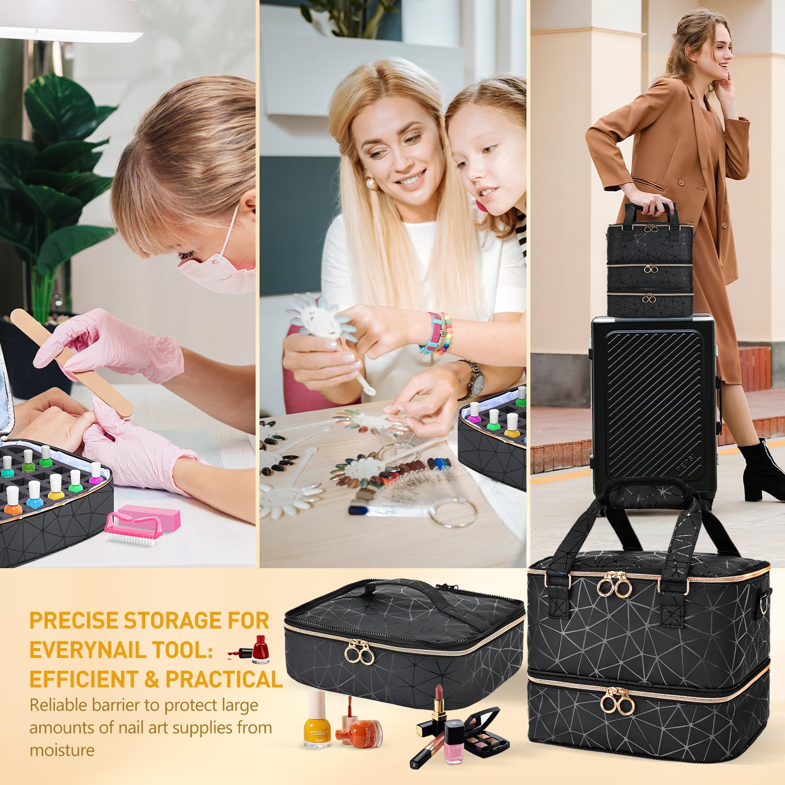 YUYAFN travel storage case design keeps tools organized during events or commuting.