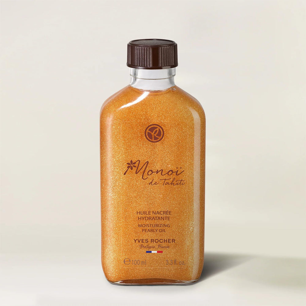 Yves Rocher Monoï de Tahiti moisturizing oil bottle—deep hydration for smooth, nourished skin.