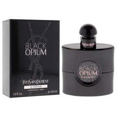 YSL Black Opium Le Parfum coffee-note closeup evokes bold aroma for night outs