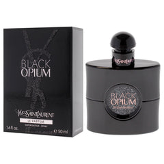 YSL Black Opium Le Parfum vanilla-heart swirl conveys warm, sensuous warmth