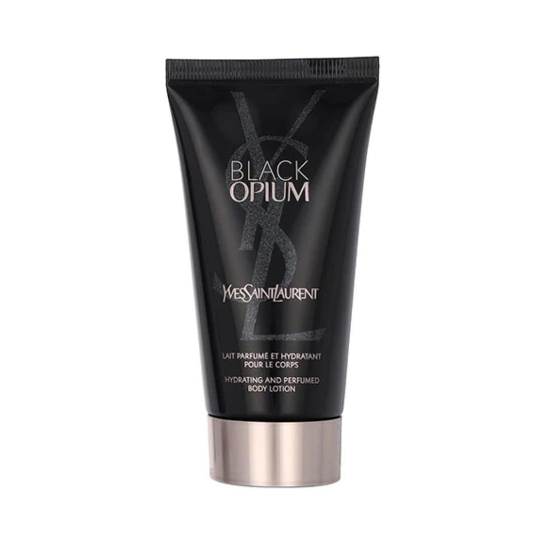 Yves Saint Laurent Black Opium shimmering moisture fluid applied for a luminous quick-dry finish
