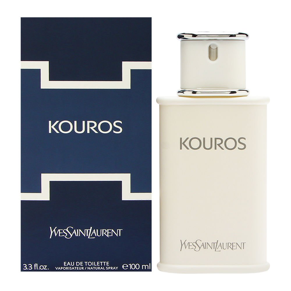 Yves Saint Laurent Kouros bottle front for timeless daytime confidence.