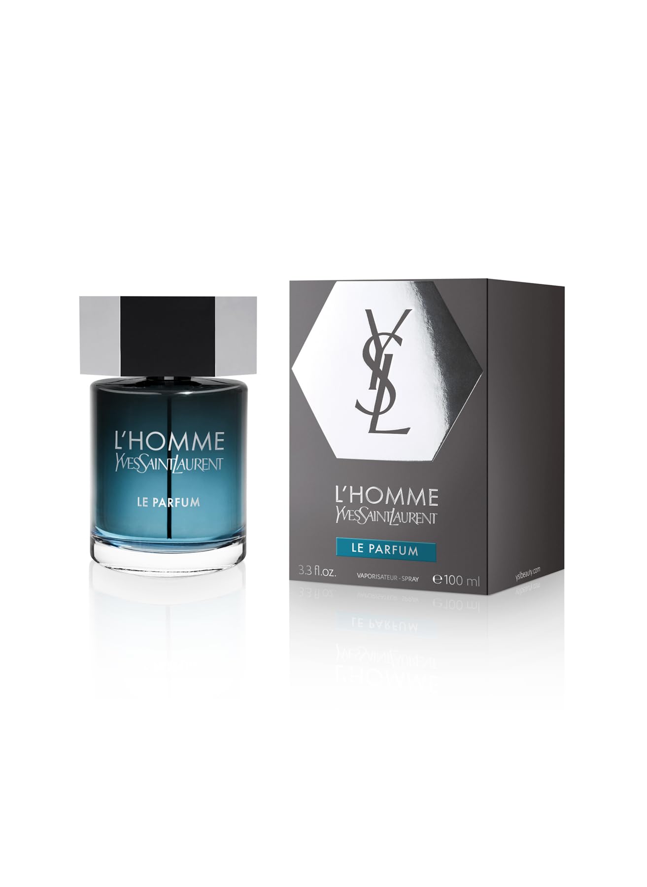 Yves Saint Laurent L'Homme Le Parfum spray application showing easy, quick refresh