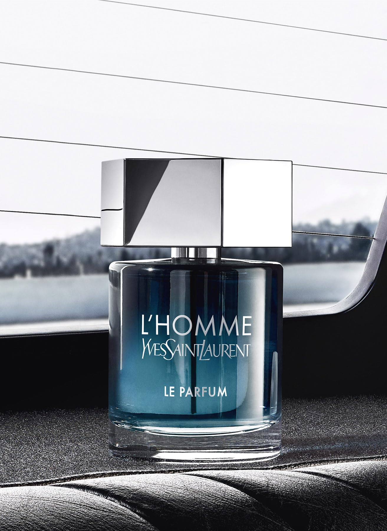 Yves Saint Laurent L'Homme Le Parfum full bottle on display, ideal for upscale daily wear