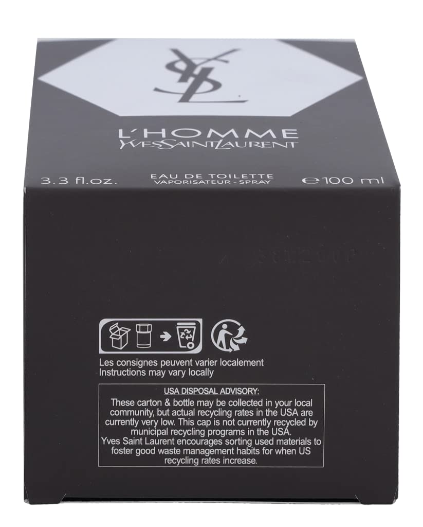 Yves Saint Laurent L'Homme packaging, gift-ready presentation for style-conscious buyers.
