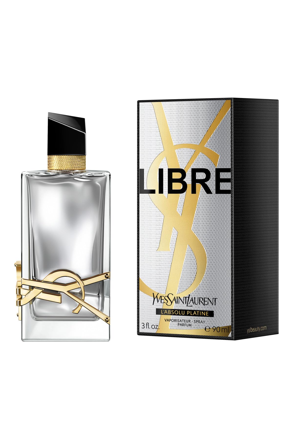 Yves Saint Laurent Libre LAbsolu Platine orange blossom note closeup.