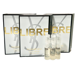 Yves Saint Laurent Libre sample bottle—compact travel-size perfume for on-the-go testing.