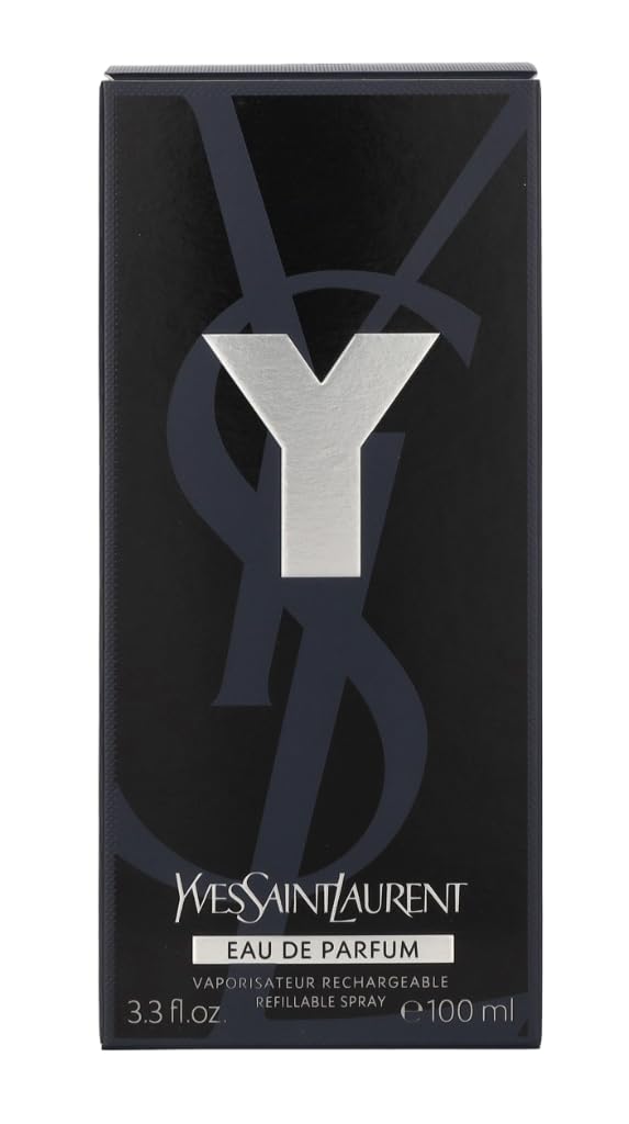 Yves Saint Laurent Y EDP packaging image communicates luxury and gift-ready appeal.