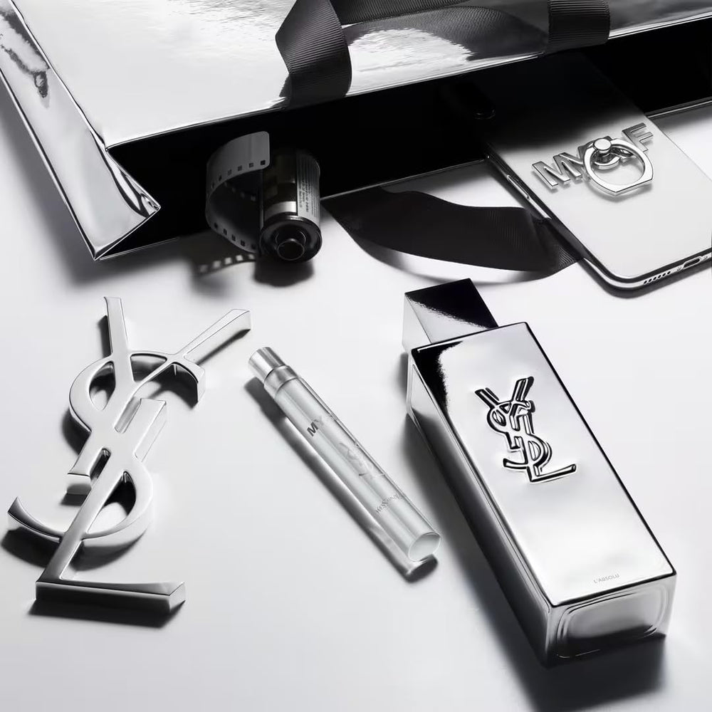 YSL MYSLF ABSOLU travel spray highlighting orange blossom and warm woods for daily confidence and scent trail.