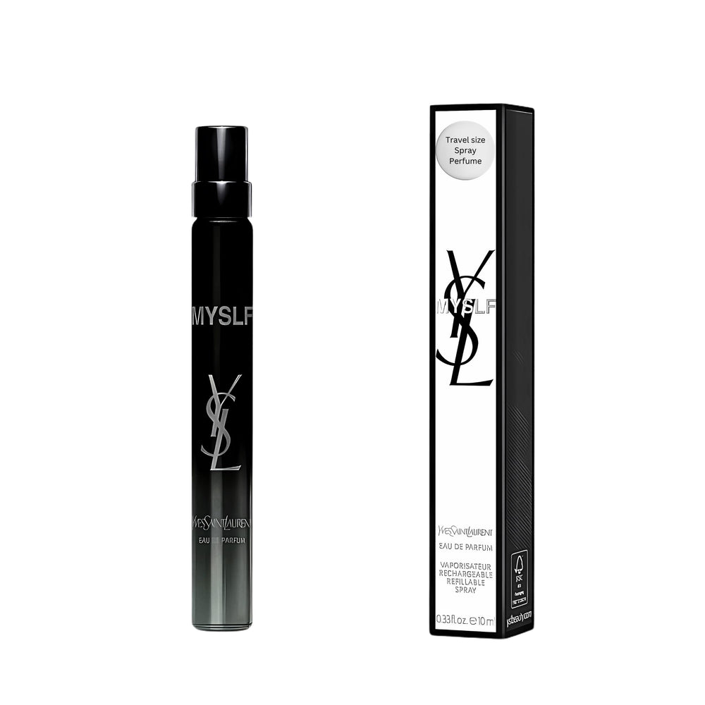 YSL MYSLF bottle design travel spray highlights compact elegance for on-the-go fragrance