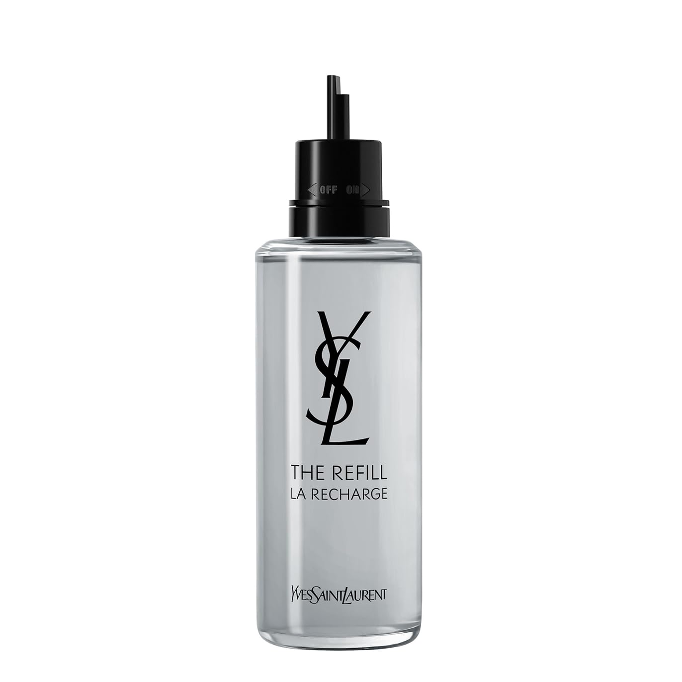 Yves Saint Laurent Myslf EDP bottle with sleek black lacquer finish ideal for modern daytime wear
