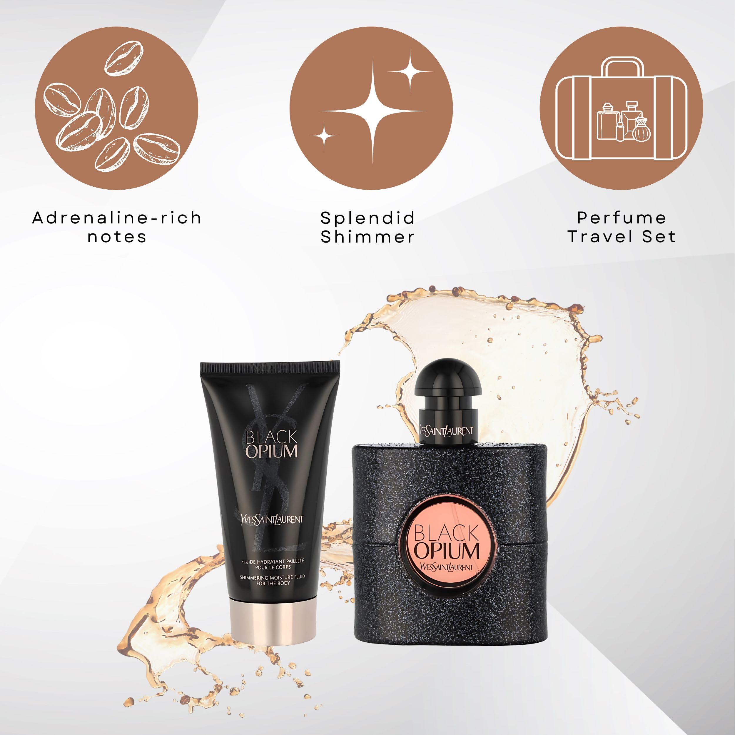 YSL shimmering moisturising fluid 50ml bottle adds skin glow.