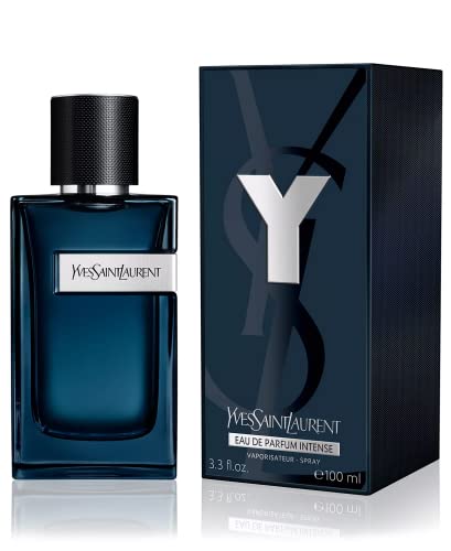 Yves Saint Laurent Y Intense spray application reveals a vibrant juniper opening for daily confidence.