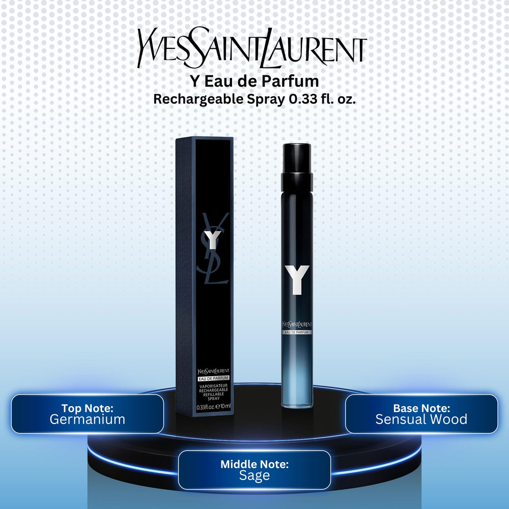 YSL Y mini spray ginger note for a zesty opening