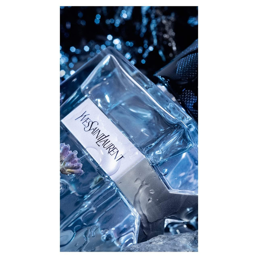 Daily wear ensemble with Y EDT demonstrates versatile fragrance use