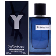 Yves Saint Laurent Y Men Intense bottle close-up for evening confidence
