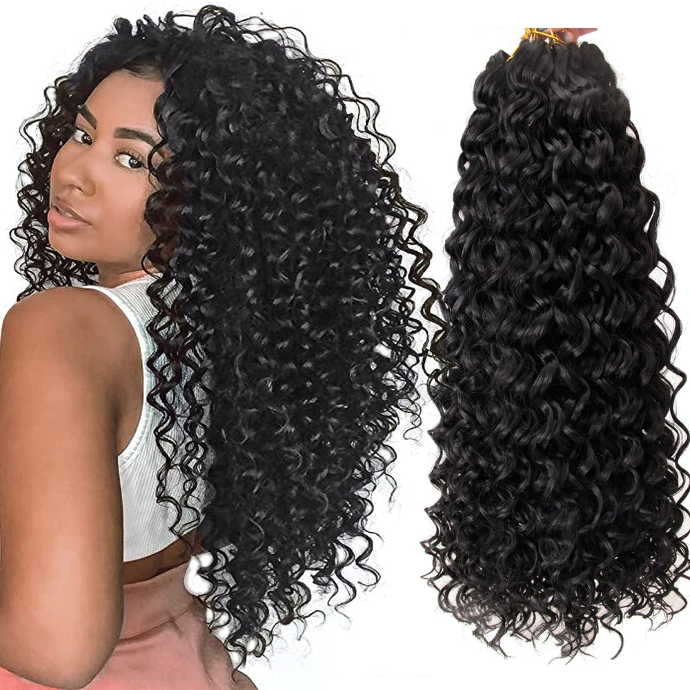 YXCHERISHAIR 8-pack curly crochet hair packaging showing full bundles for easy styling.