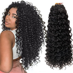 YXCHERISHAIR 8-pack curly crochet hair packaging showing full bundles for easy styling.