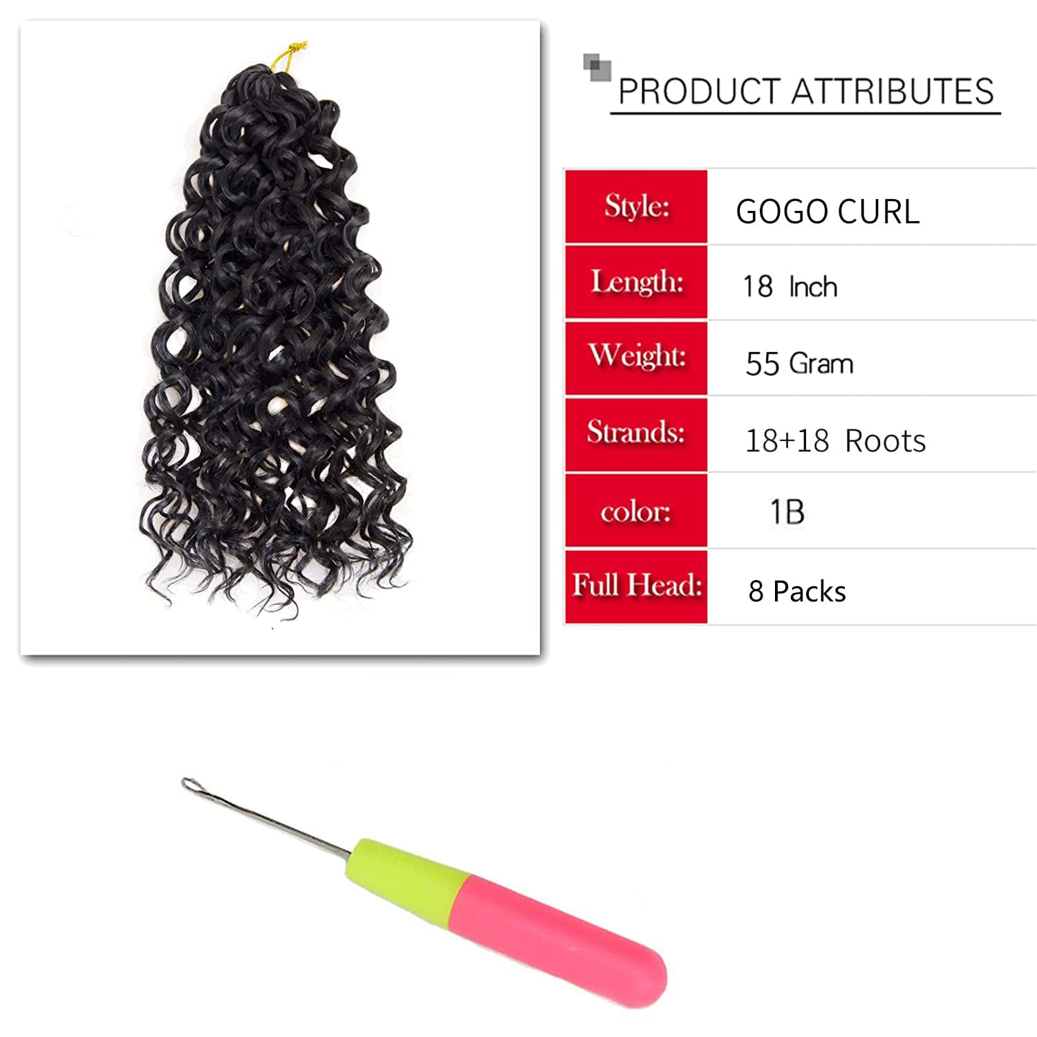 YXCHERISHAIR color 1B deep wave close-up highlighting versatile dark shade and texture.