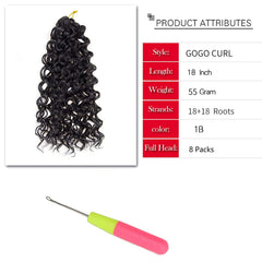 YXCHERISHAIR color 1B deep wave close-up highlighting versatile dark shade and texture.