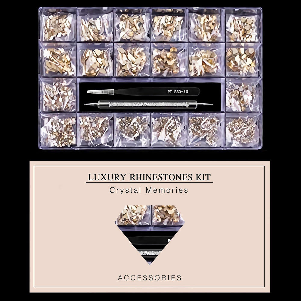 Yzzseven 3D ornaments flat back stones for eye catching décor.
