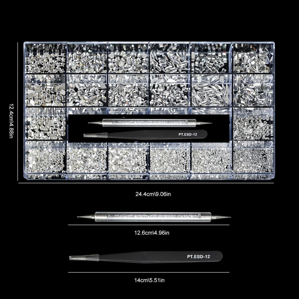 Yzzseven nail art rhinestones application aids precise placement.