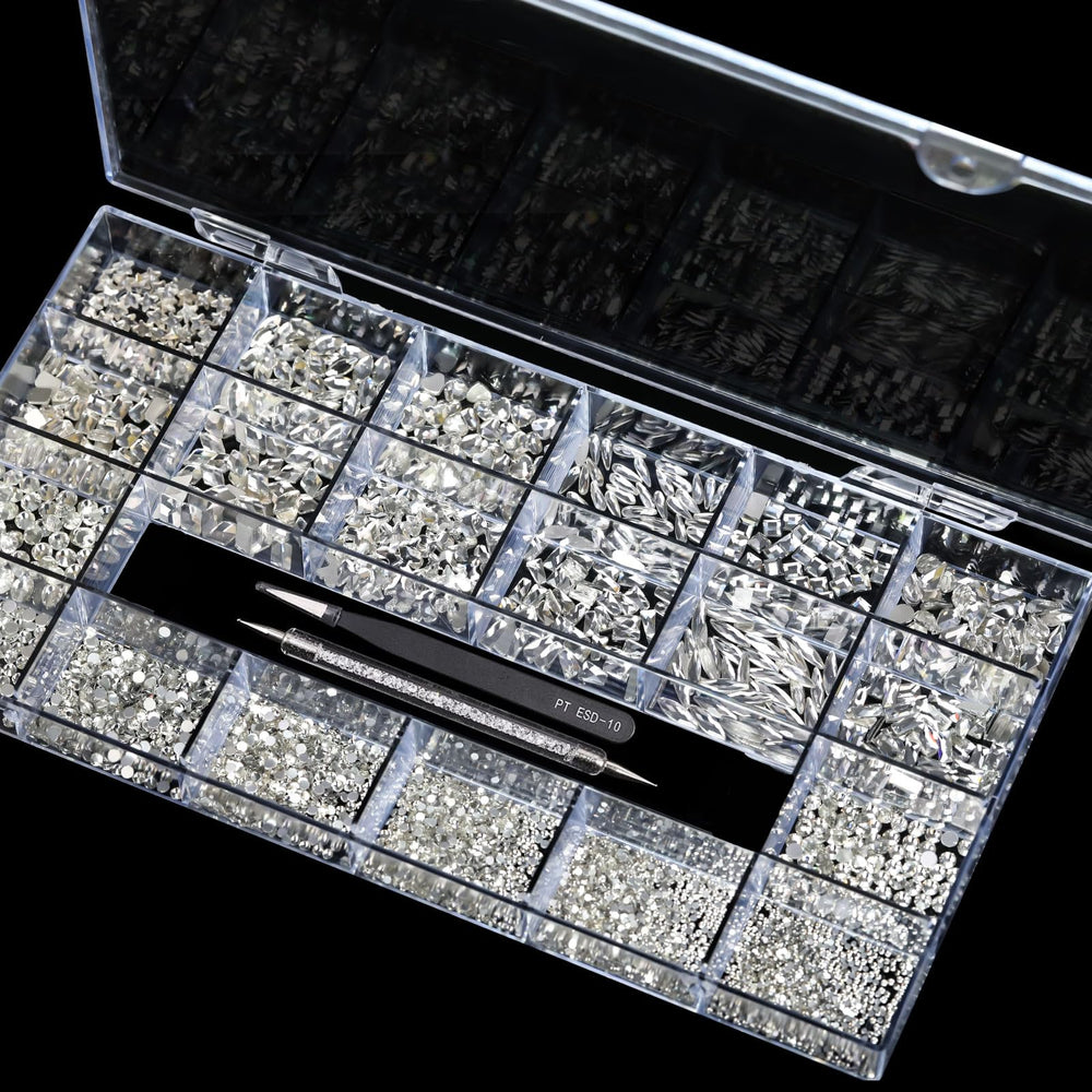 Yzzseven tweezers and drill-pen included for precise craft work.