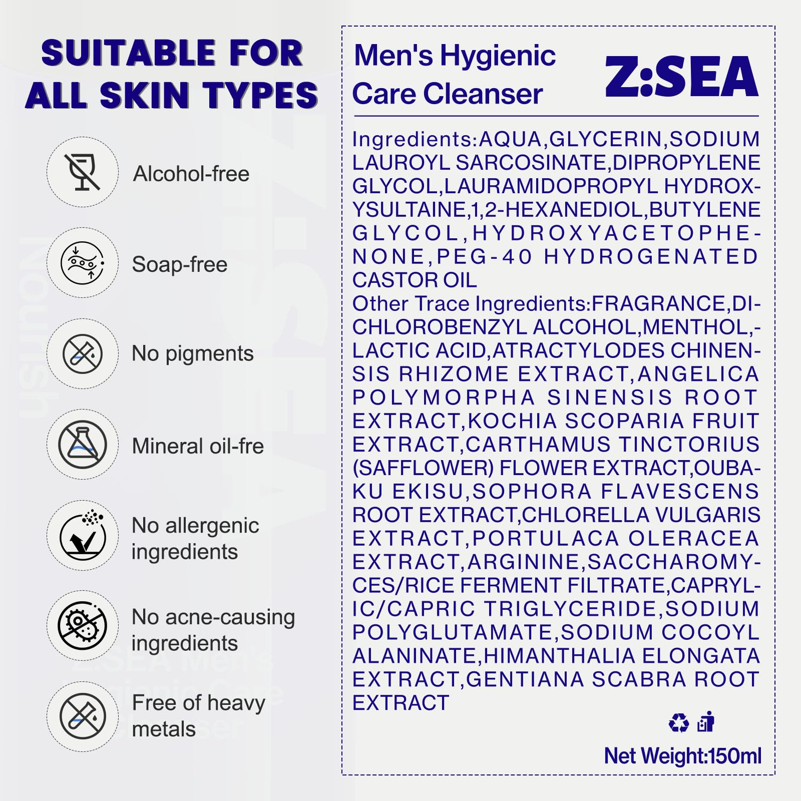 Z：SEA easy-application demonstrates lather and rinse for daily use.
