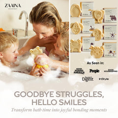 ZAAINA Kids Soap Cat – cute shape makes bath time enjoyable while caring for sensitive skin.