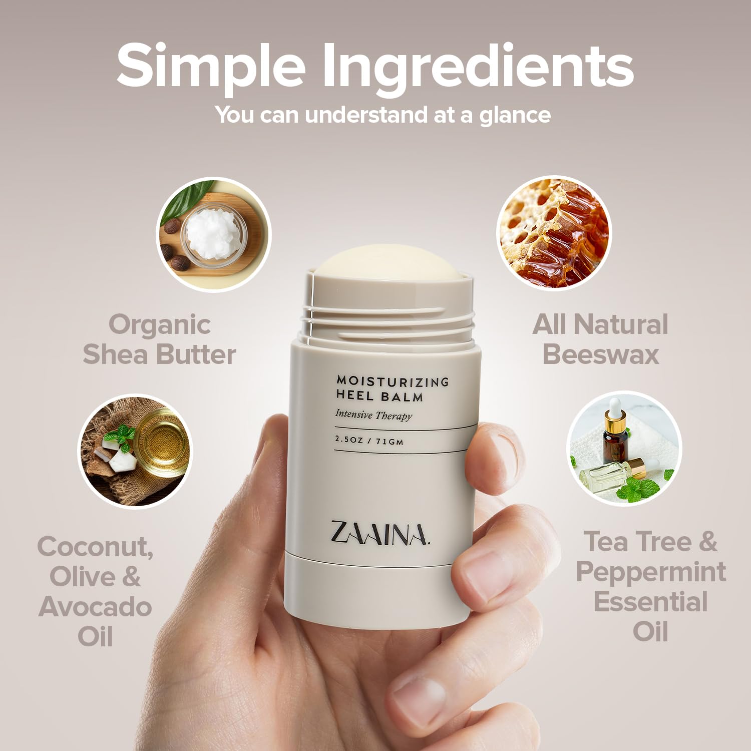 ZAAINA vanilla honey lip balm hydrating lip care with a silky sheen