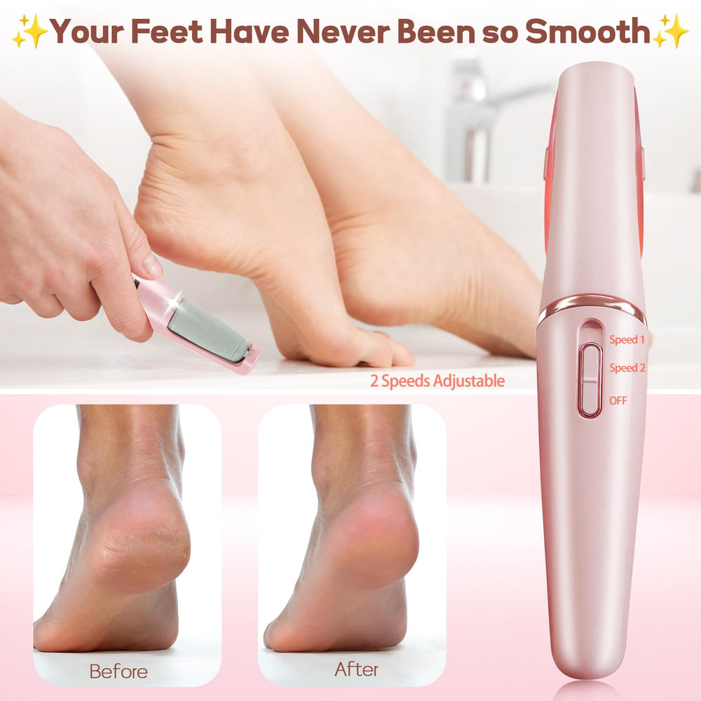 ZABOUL dual-speed settings demonstrated for tailored exfoliation and dead skin removal.