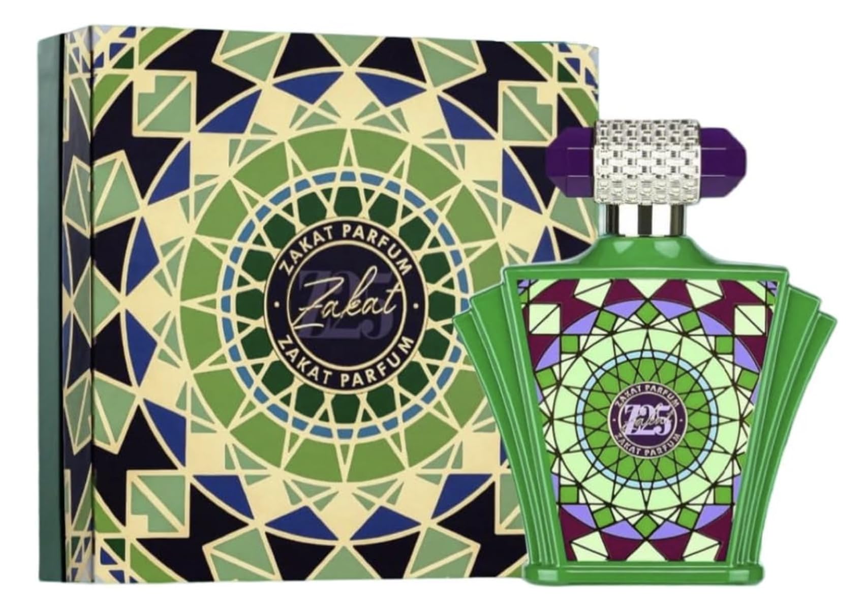 Zakat Z25 bottle closeup showcasing vibrant citrus and floral notes for everyday sophistication.