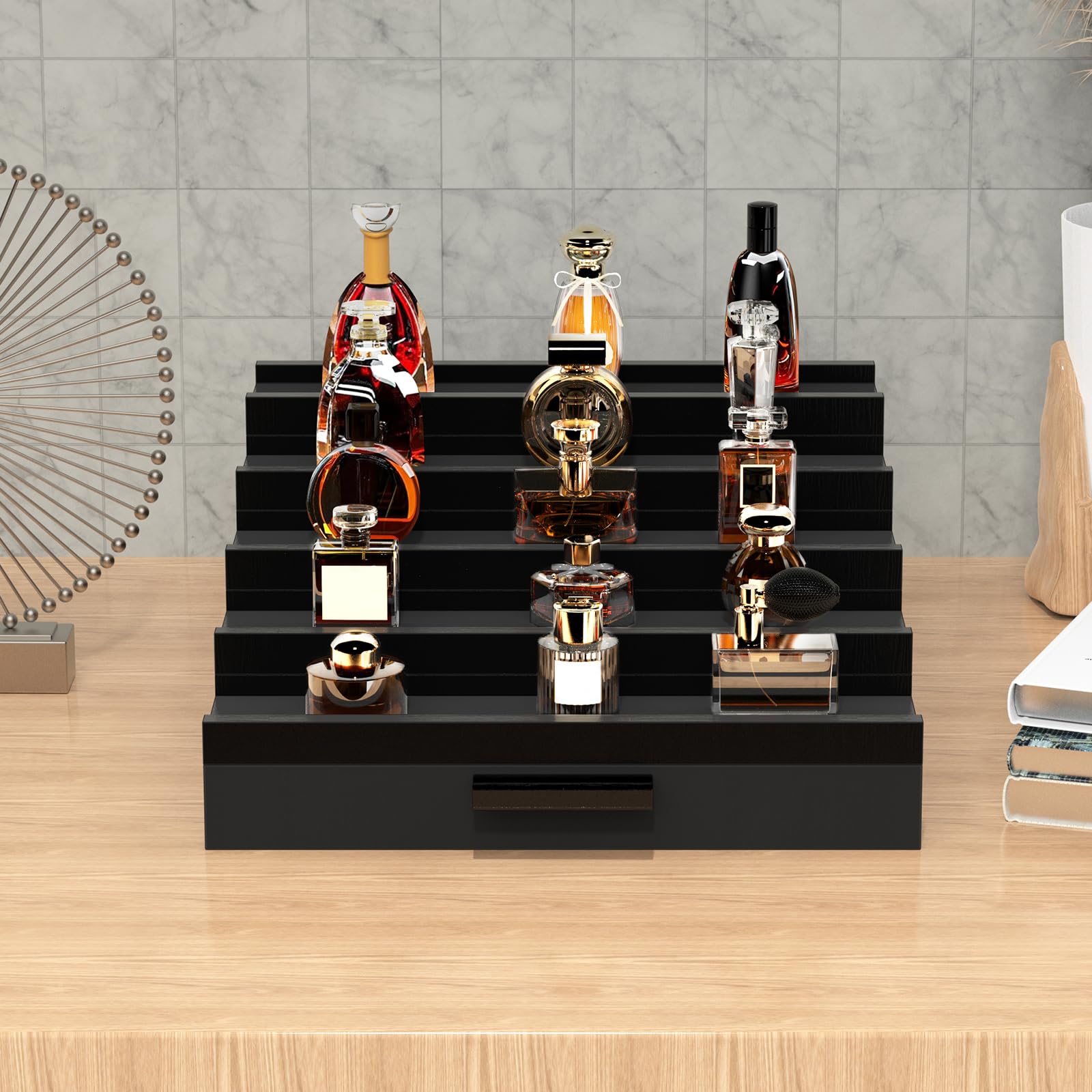 Zaldia Zalida drawer-compartment keeps bottles and small accessories tidy.