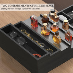 Zaldia Zalida wooden-sleek-design adds style to any dresser while organizing bottles.